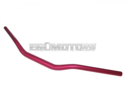 motorcycle handlebar tapered aluminum matt red 28.6mm - 725mm