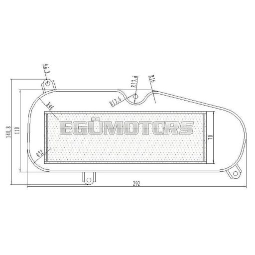 101 Octane légszűrő betét, Kymco Yager 125cc V1.