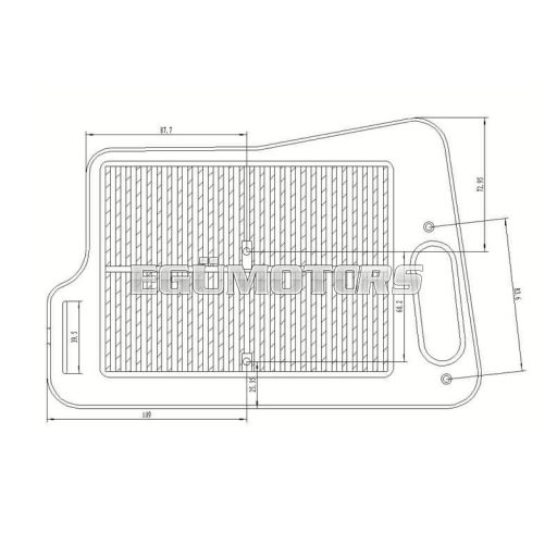 101 Octane légszűrő, Suzuki Burgman 400 2007-től