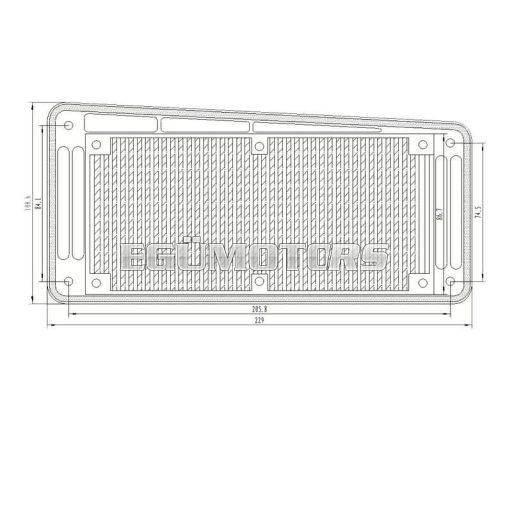 101 Octane Légszűrő eredeti csere, SYM GTS Joymax, Joyride 125, 150, 200cc
