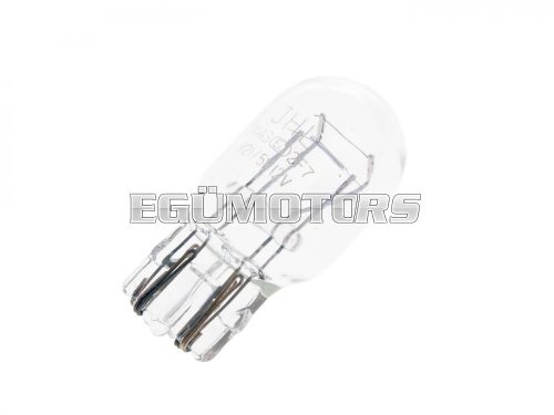 tail light bulb clear with glass base W21/5W W3x16d 12V 21/5W