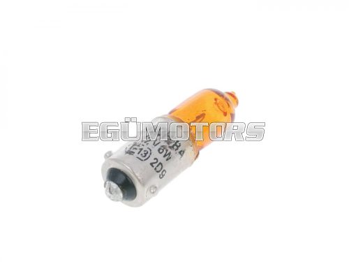 turn signal bulb orange H6W BAX9s 12V 6W