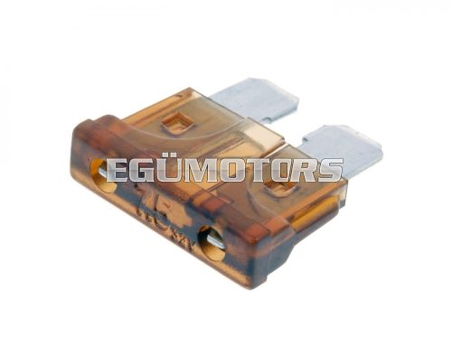 blade fuse flat 19.2mm 7.5A brown in color