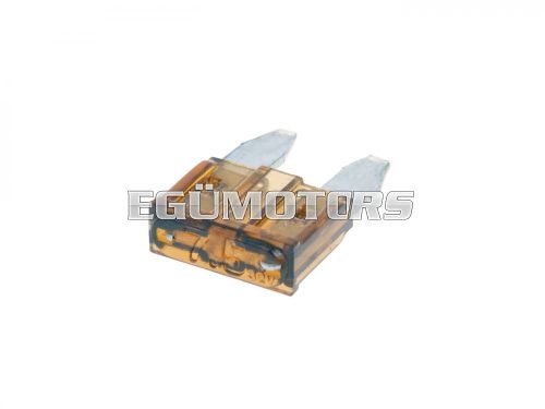 mini blade fuse flat 11.1mm 7.5A brown in color