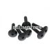 fairing screws hex socket head - anodized aluminum black - set of 6 pcs - M6x30