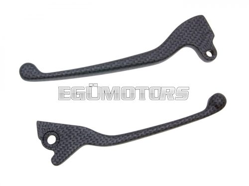 brake lever set carbon look for Vespa S 125, 150 2008-