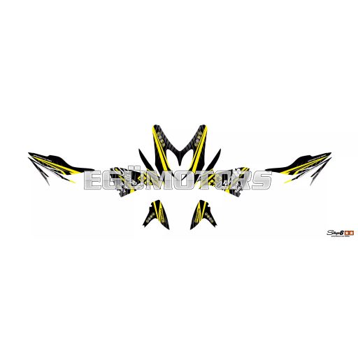 Stage6 matrica szett Yamaha Aerox 2013-ig, sárga