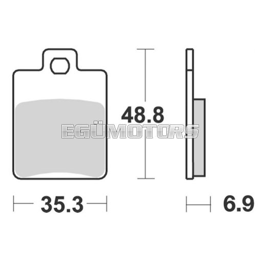Stage6 Sport fékbetét, S14, Piaggio Zip / Vespa / MP3