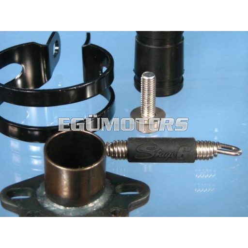 Stage6 Pro Replica kipufogó, Króm/karbon, Piaggio