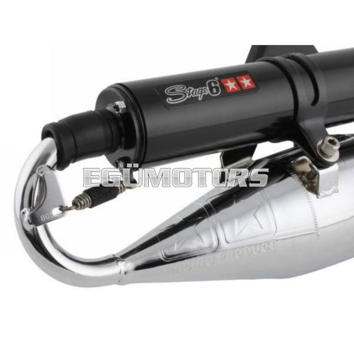 Stage6 Pro Replica kipufogó, Króm, Minarelli álló