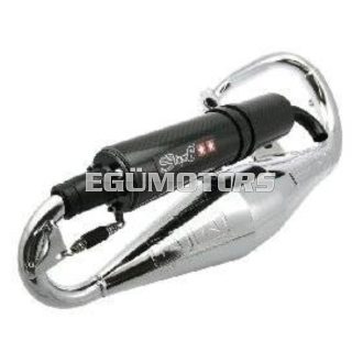 Stage6 Pro Replica kipufogó, Króm/karbon, Peugeot