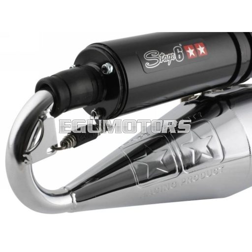 Stage6 Pro Replica kipufogó, Króm, Peugeot fekvő