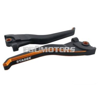 Stage6 SSP CNC DualColor Fékkar, Aerox, Narancs