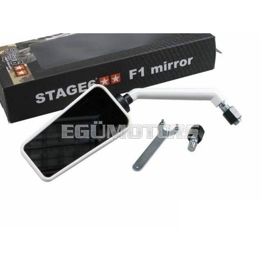 Stage6 F1 tükör, bal, fehér, M10