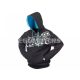 Stage6 zippzáros kapucnis pulóver, Fekete/Kék, L