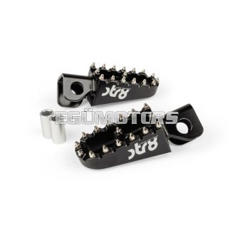 STR8 MX Evo CNC lábtartó készlet fekete, Derbi