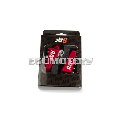 STR8 MX Evo CNC lábtartó készlet piros, Derbi