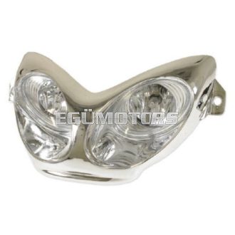 STR8 dupla optikás első lámpa, Aerox, króm