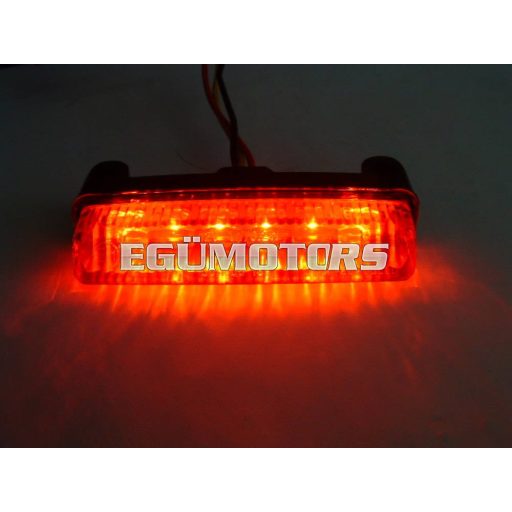 Univerzális hátsó lámpa, STR, Piros