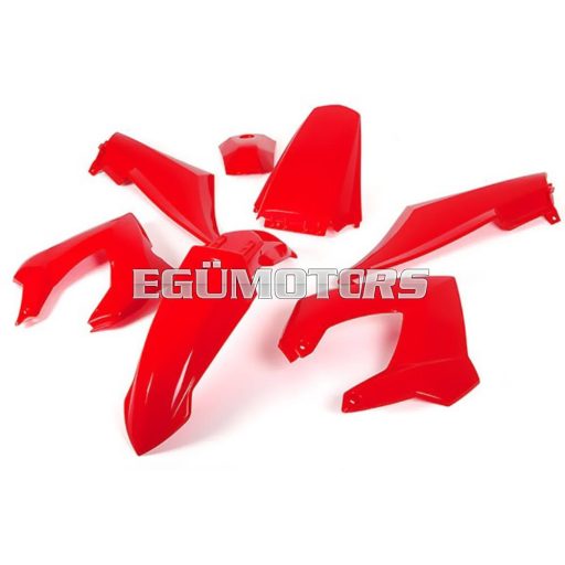 Toxik 7 darabos idomszett, Derbi DRD, Piros