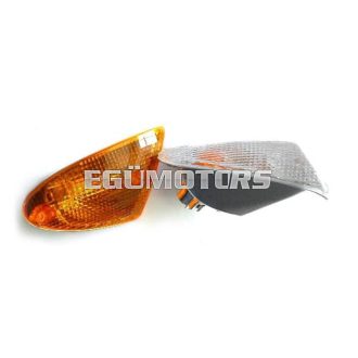 Aprilia SR komplett fehér első index, bal