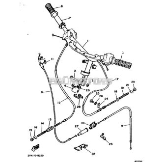 Yamaha Mint hátsó fékbowden 