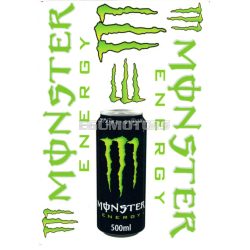 Monster matrica szett zöld, 17x25