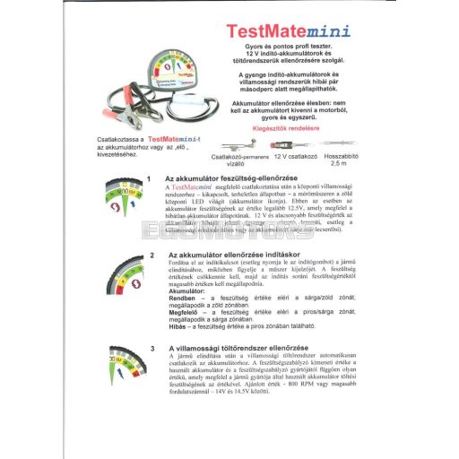 Tecmate akkumulátor töltő, Optimate4